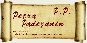 Petra Padežanin vizit kartica